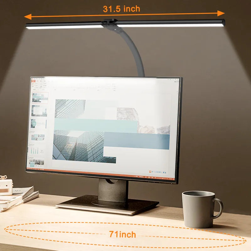 FlexiGlow - Lampe de bureau LED à double tête