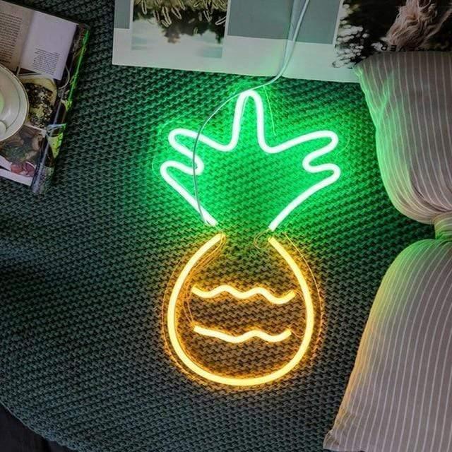 NeonGlow - Lampe murale ananas
