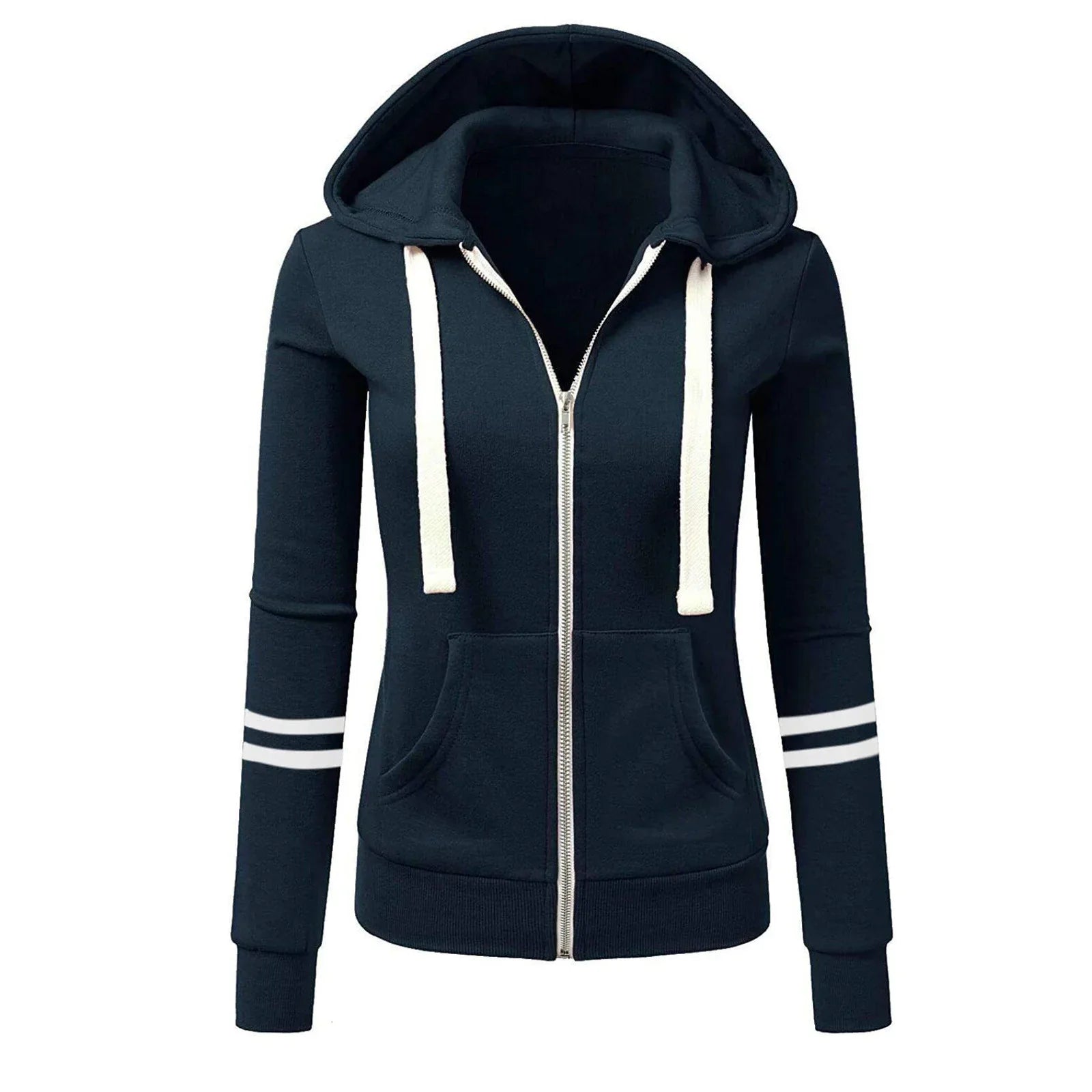 Laura - Veste à capuche pour femmes avec fermeture éclair et poches