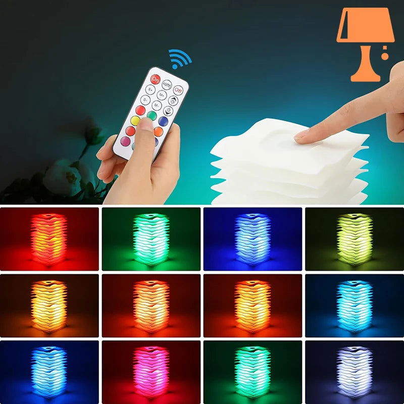 WaveGlow - Lampe à design de vagues artistique avec télécommande