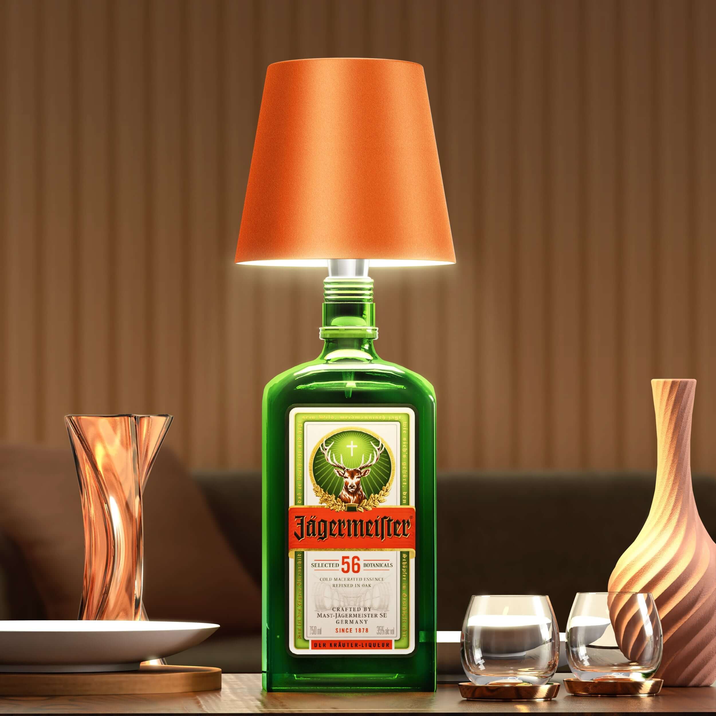 LumiFlaske Élégante Lampe LED en Bouteille pour Décoration Durable
