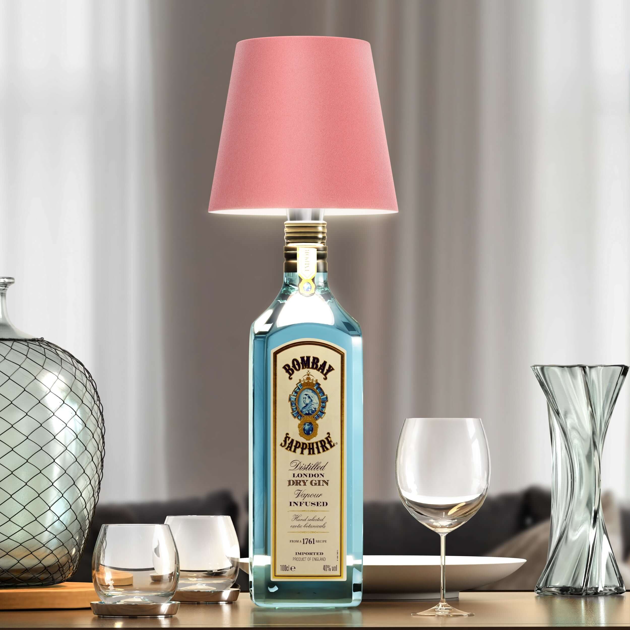 LumiFlaske Élégante Lampe LED en Bouteille pour Décoration Durable