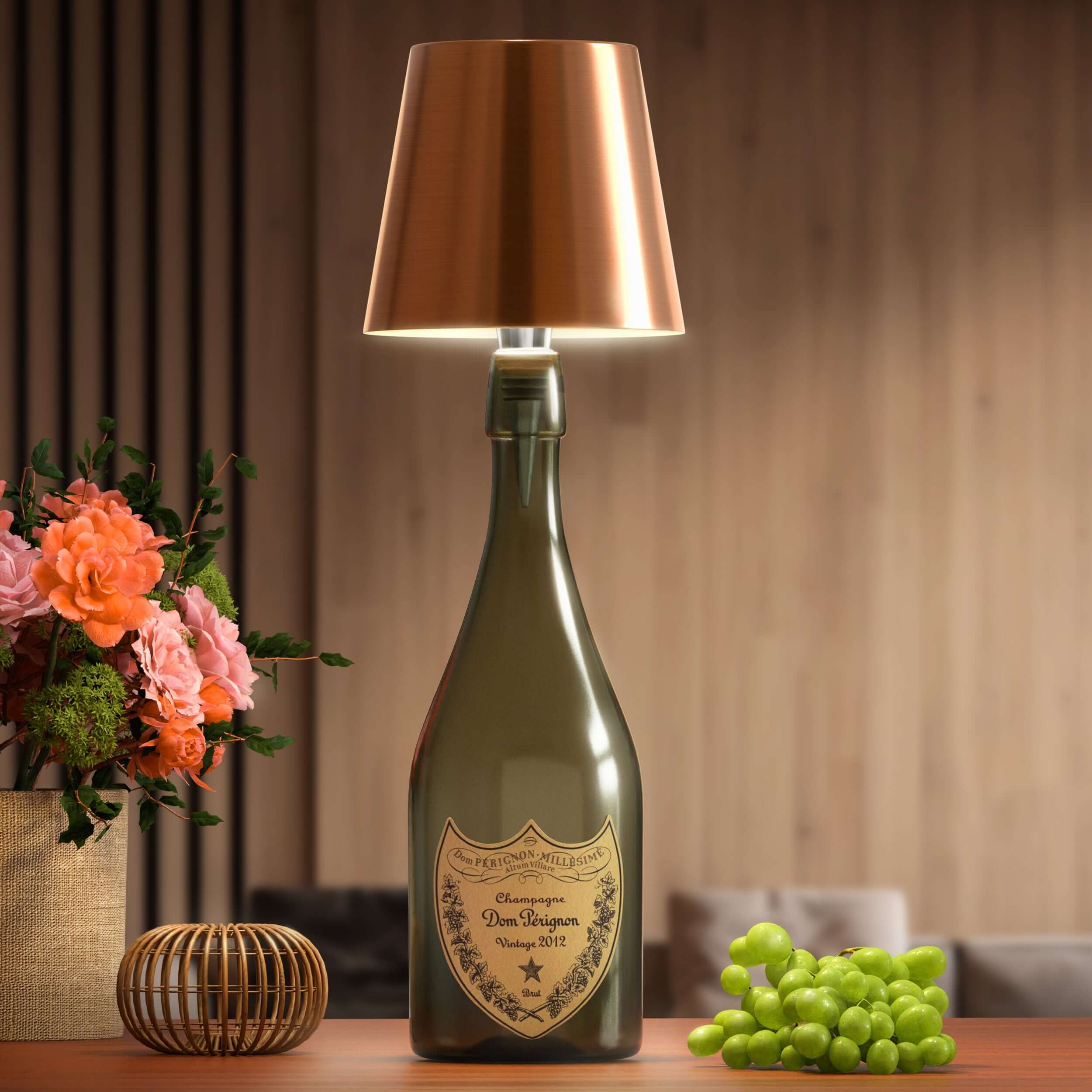 LumiFlaske Élégante Lampe LED en Bouteille pour Décoration Durable