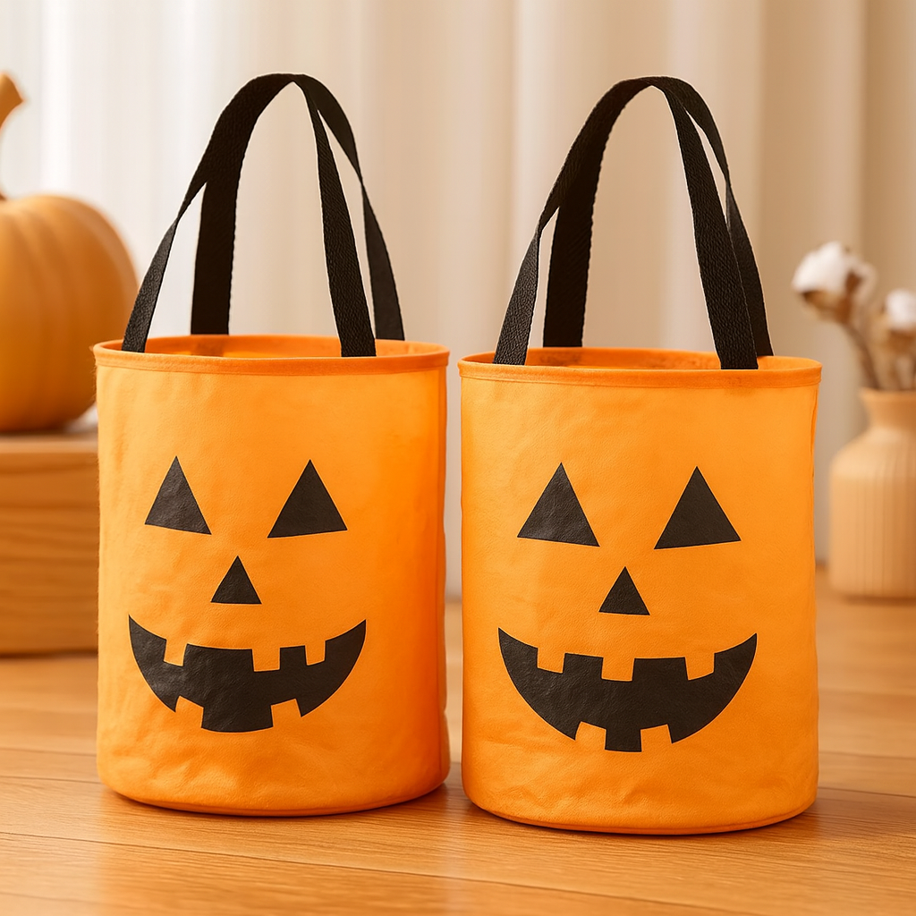 Lanora | Ensemble de sacs à Halloween en forme de citrouille avec citrouilles lumineuses