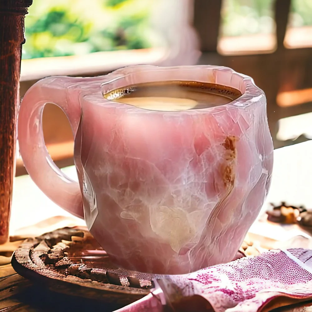 Tasse en pierre faite à la main Nordica – Élégance et beauté naturelle