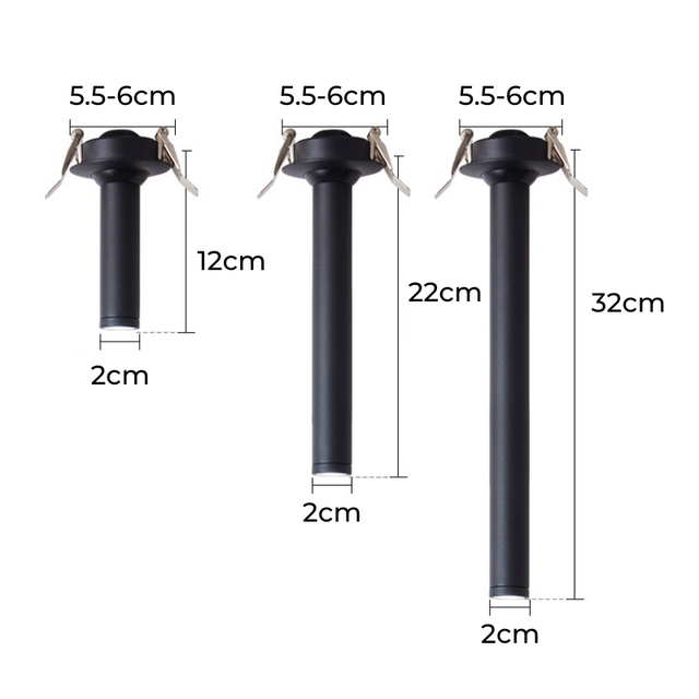 LuxeBeam - Projecteur LED en cylindre pour une élégance moderne