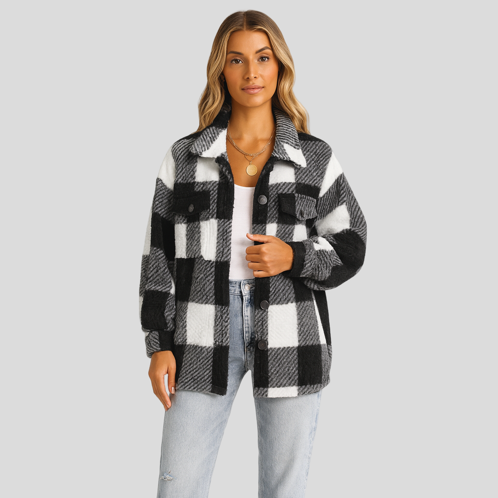 Lorren | Veste à motif avec braguette pour automne et hiver