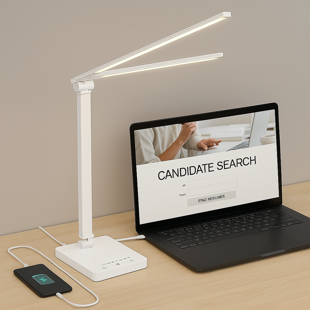 Luméno | Lampe de bureau LED pliable et réglable