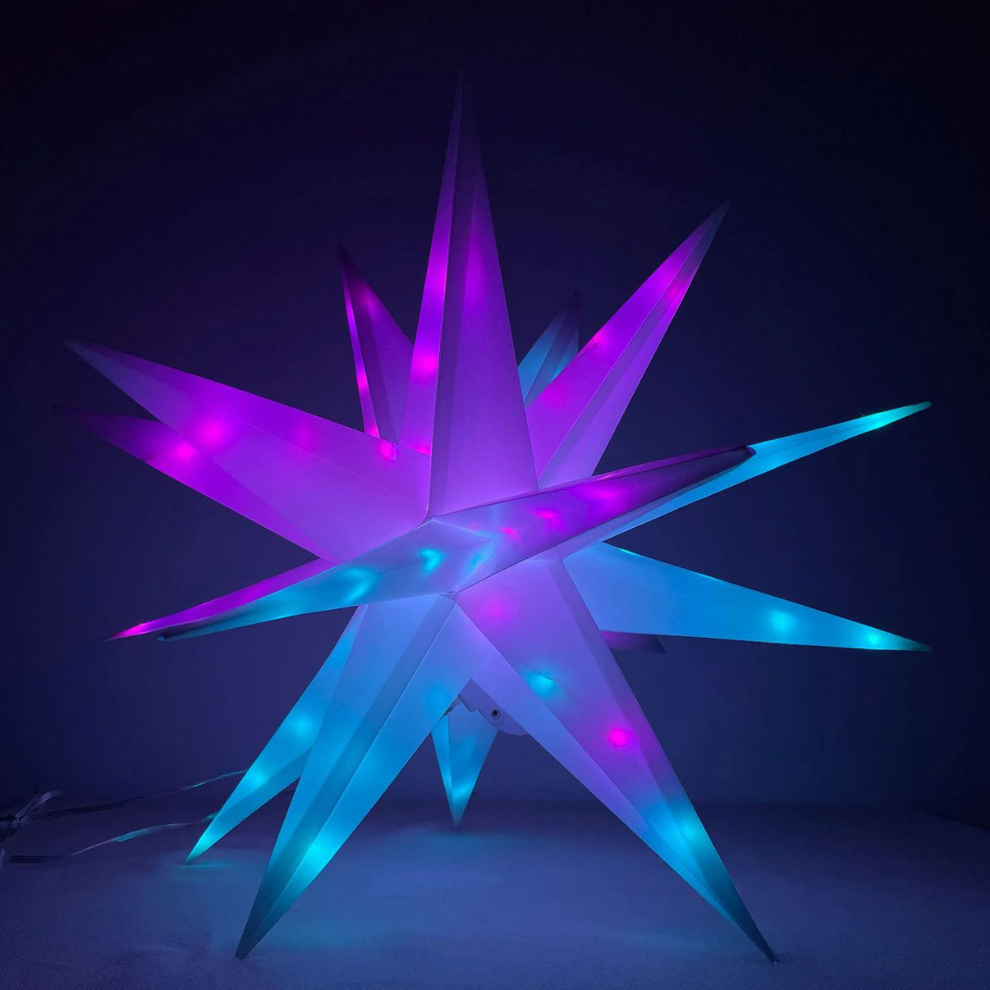 StarGlow - Lumière suspendue étoilée LED multicolore avec télécommande