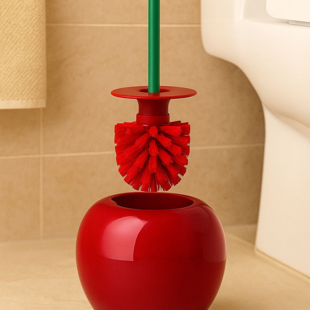 Lustria | Brosse de toilette moderne et support pour un logement hygiénique