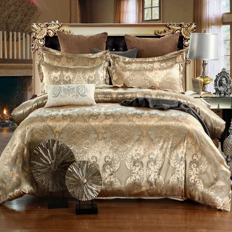 Ensemble de Housses de Couette SatinLuxe avec Fini Lisse et Taies d'Oreiller Étroites