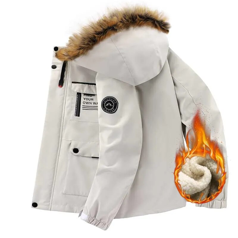 Chris - Veste à capuche en polaire avec zip