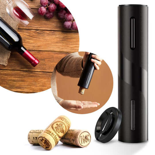 Set d'ouverture de vin électrique VinoLift – Ouverture de bouteille sans effort
