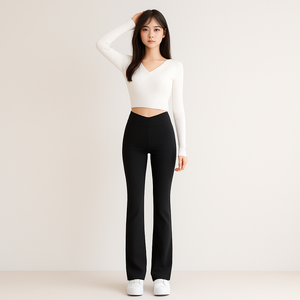 Marielle | Pantalon large à taille haute