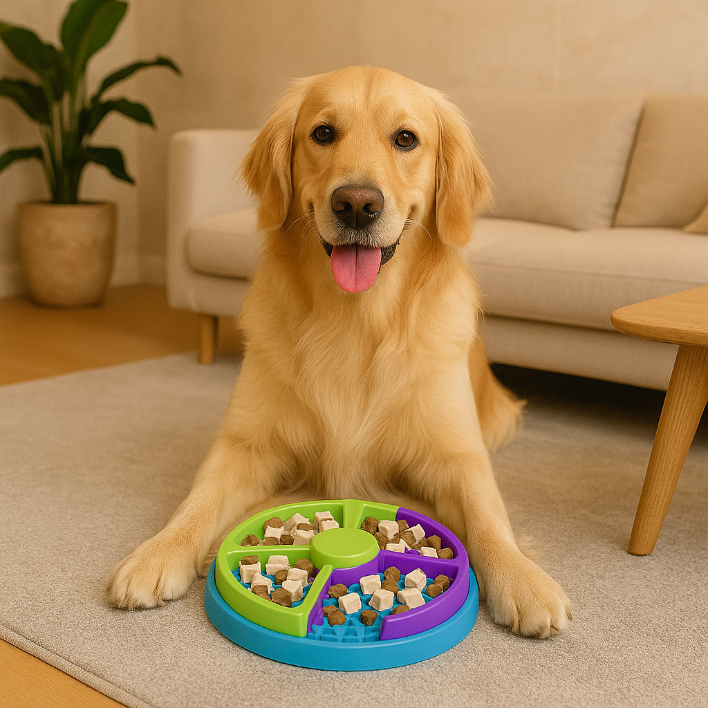 MazeFeast | Bol à nourriture interactif à plusieurs niveaux pour chiens