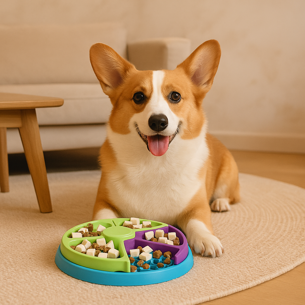 MazeFeast | Bol à nourriture interactif à plusieurs niveaux pour chiens