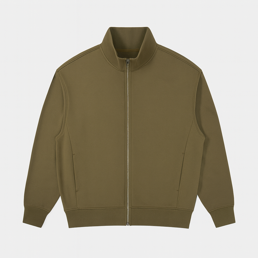 Veste décontractée pour hommes avec col montant