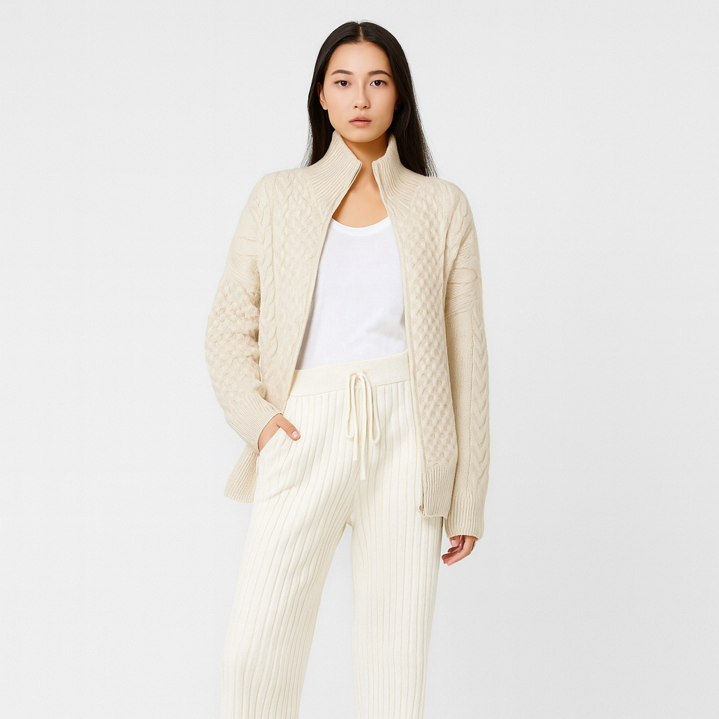Cardigan en cachemire Mila – Pullover pour femmes à manches longues en cachemire