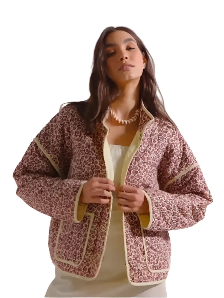Amor - Veste en patchwork bohème matelassée pour femmes