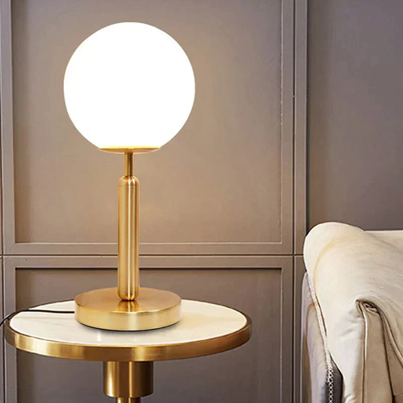 SphereElegant - Lampe de table à éclairage design globe