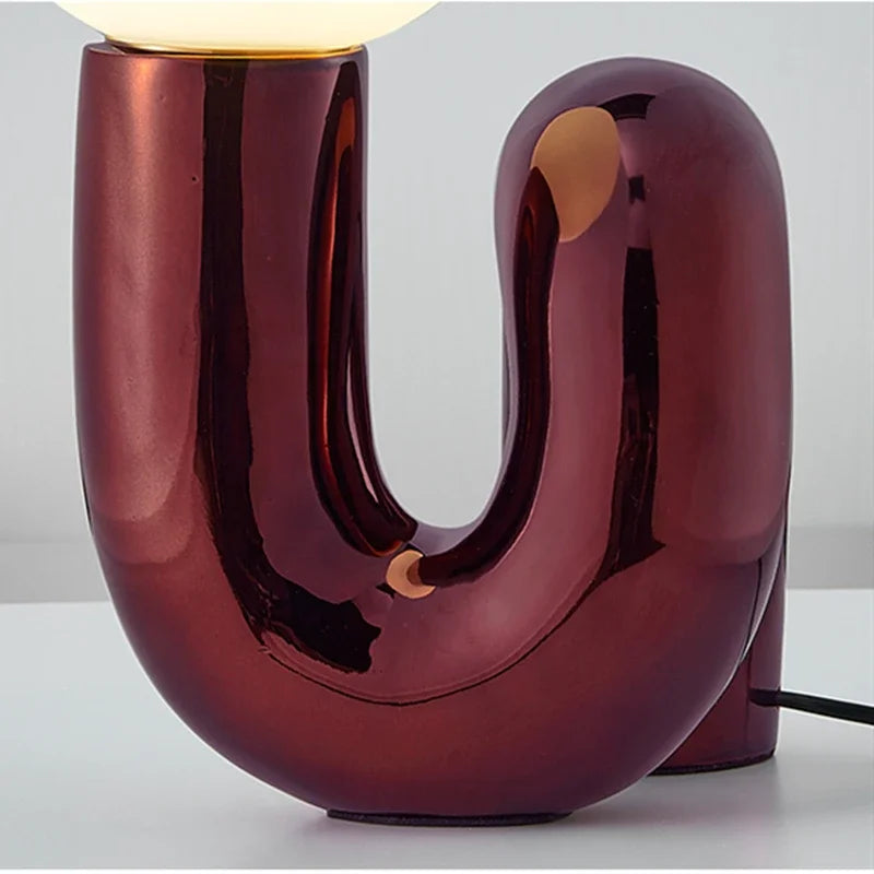 LumiArt – Lampe de table élégante avec un design artistique en verre