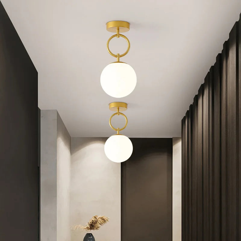 NordicLys Lustre en Verre – Éclairage LED Minimaliste pour une Décoration Élégante