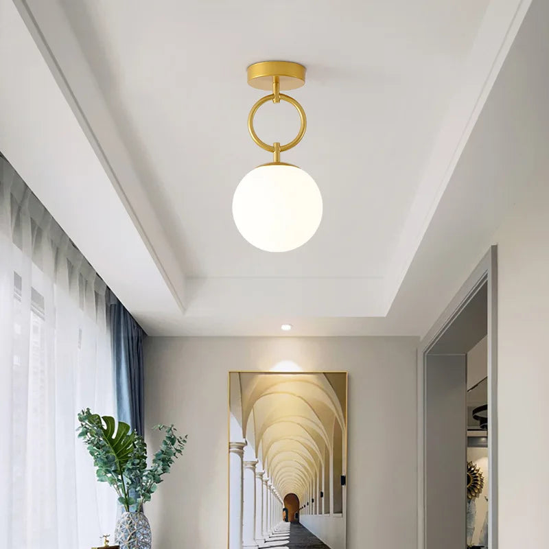 NordicLys Lustre en Verre – Éclairage LED Minimaliste pour une Décoration Élégante