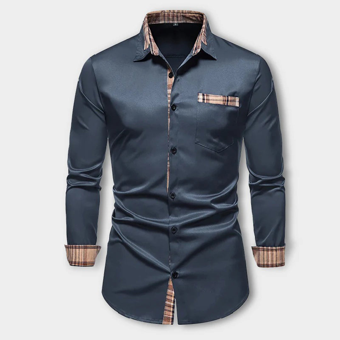 Noah - Chemise décontractée à manches longues avec boutons et poches