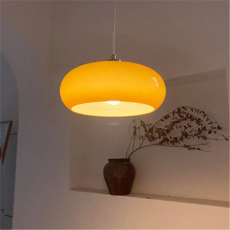 LumiOval - Élégante suspension en verre ovale