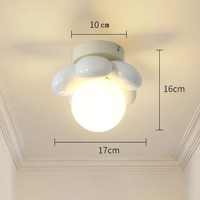 BloomGlow – Lampe de plafond moderne avec boule en verre
