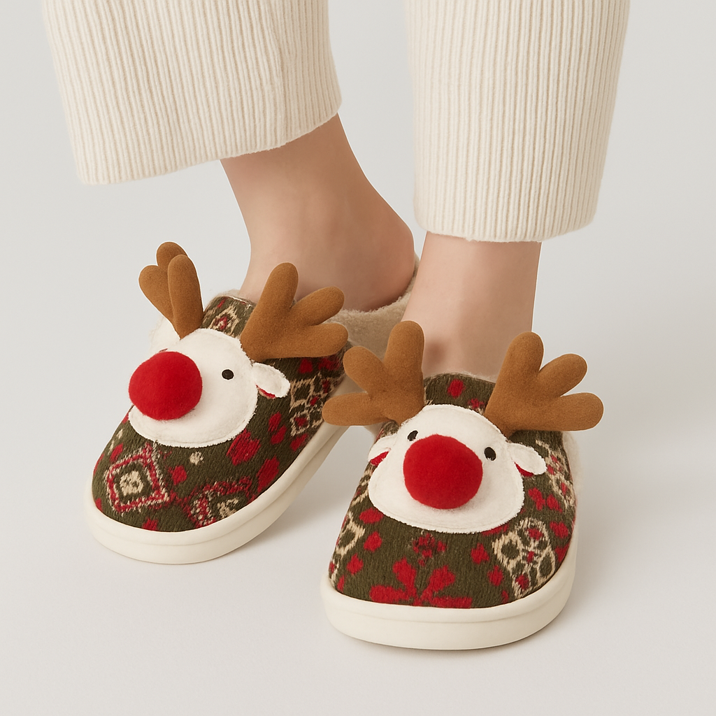 Nordora | Chaussons d'hiver avec motif de cerf