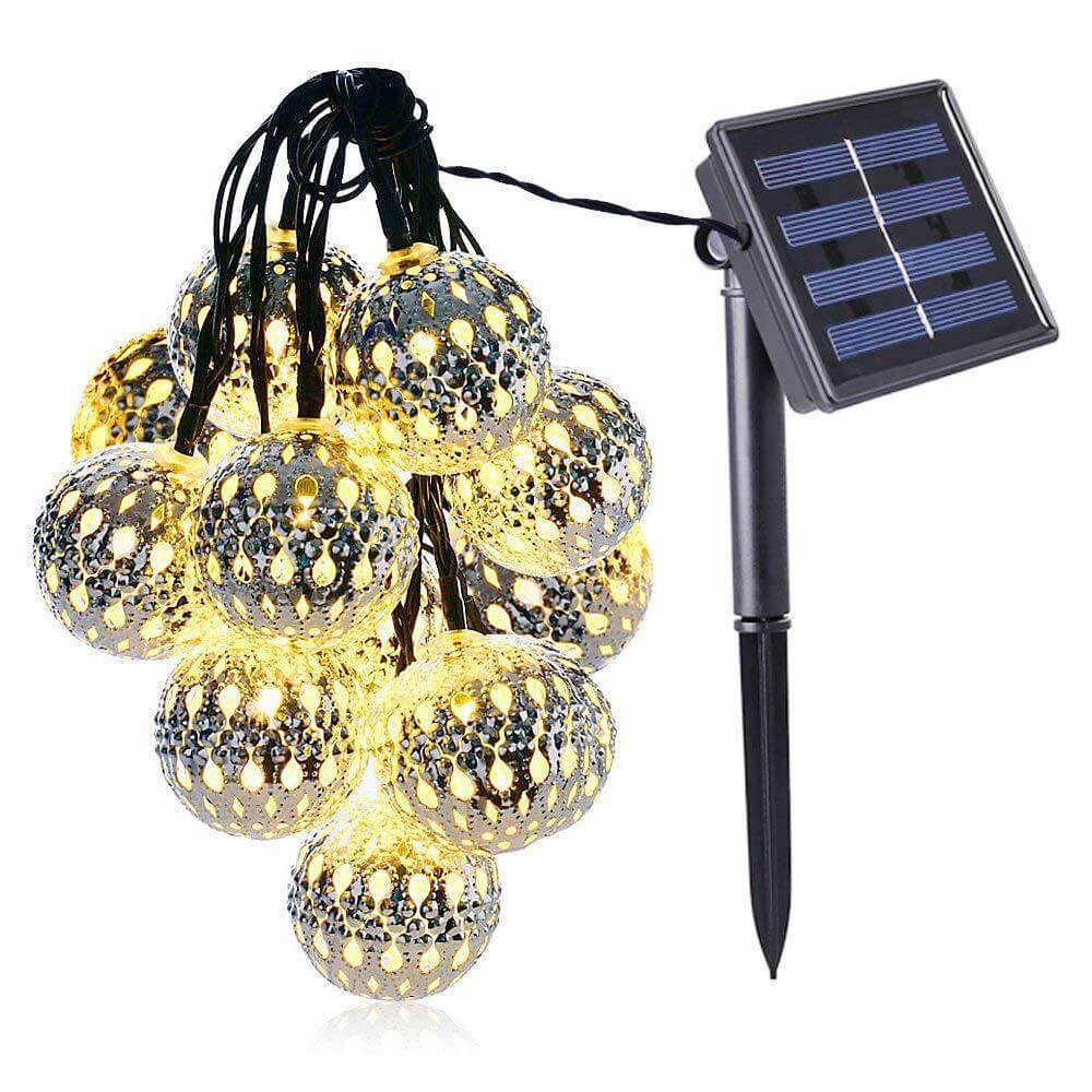 SolarGlow - Bougie en boule élégante pour une ambiance extérieure