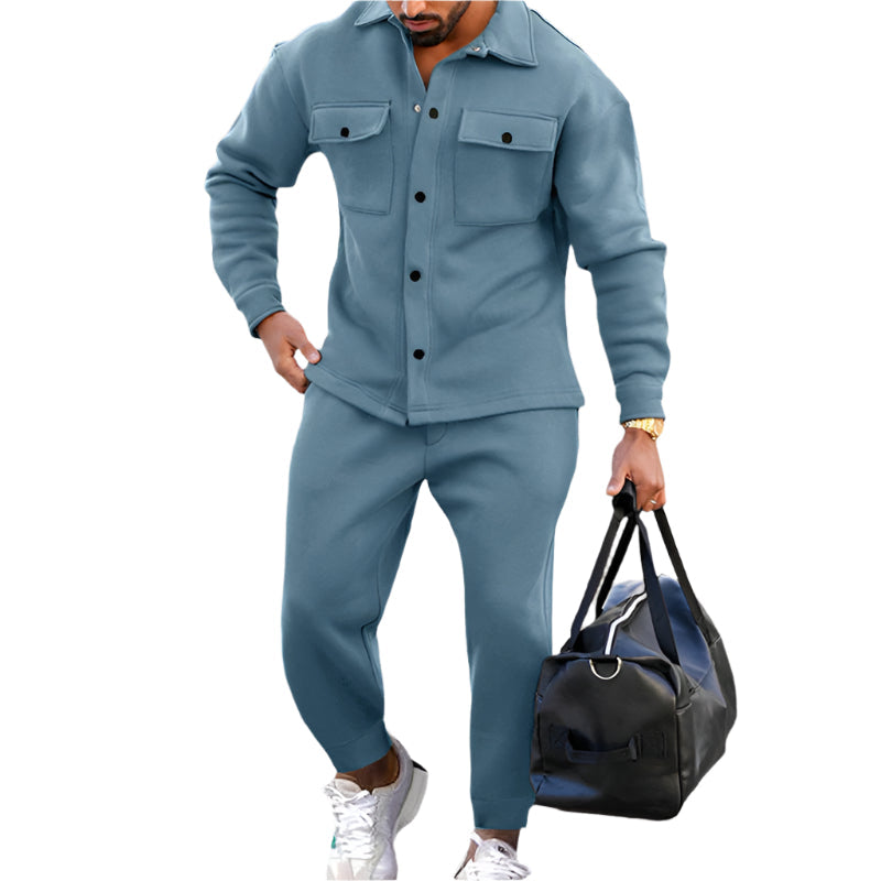 Ensemble Noah To-delt pour Hommes – Veste à Manches Longues et Pantalons avec Poches