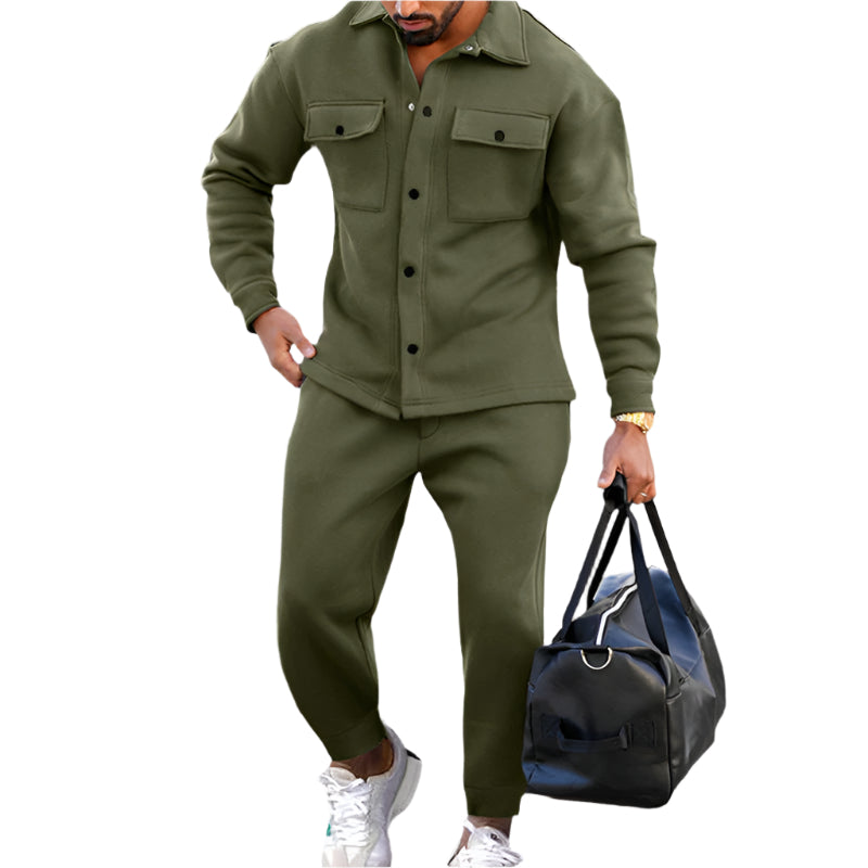 Ensemble Noah To-delt pour Hommes – Veste à Manches Longues et Pantalons avec Poches