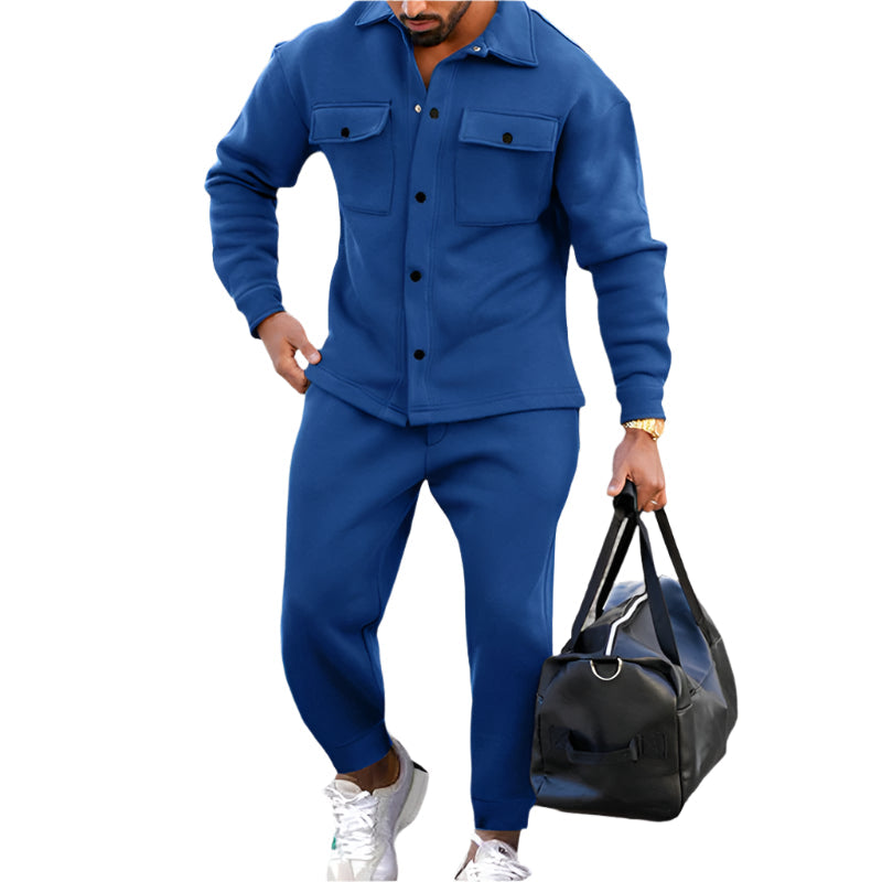 Ensemble Noah To-delt pour Hommes – Veste à Manches Longues et Pantalons avec Poches