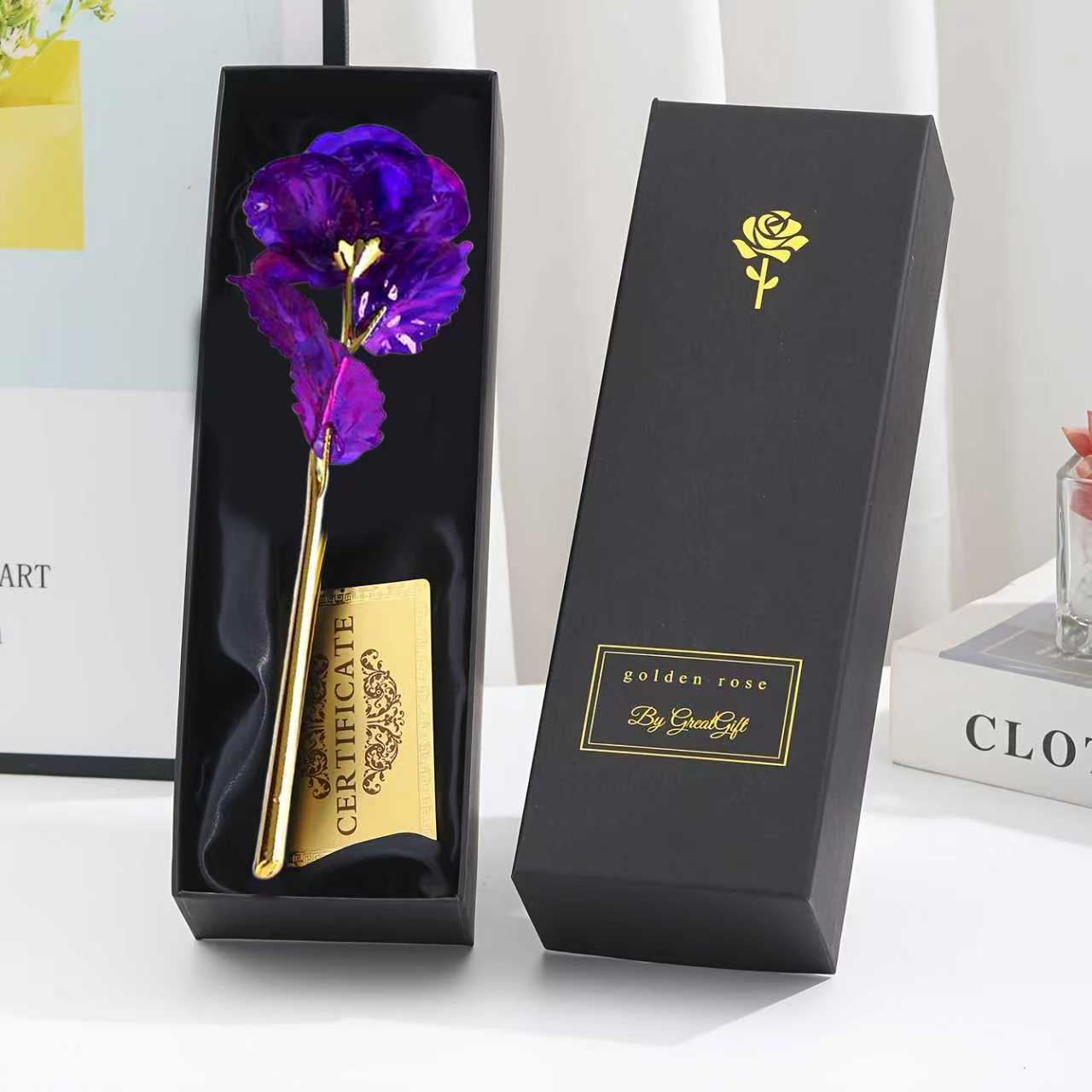 Aurelia 24K Doré Rose – Un Cadeau Intemporel dans un Coffret Cadeau Luxueux