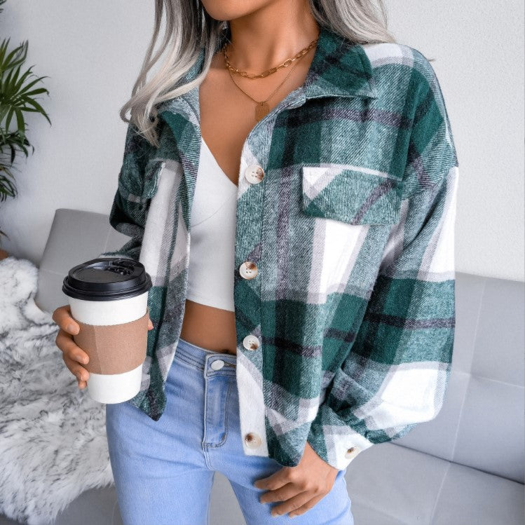Cylie - Veste à carreaux confortable