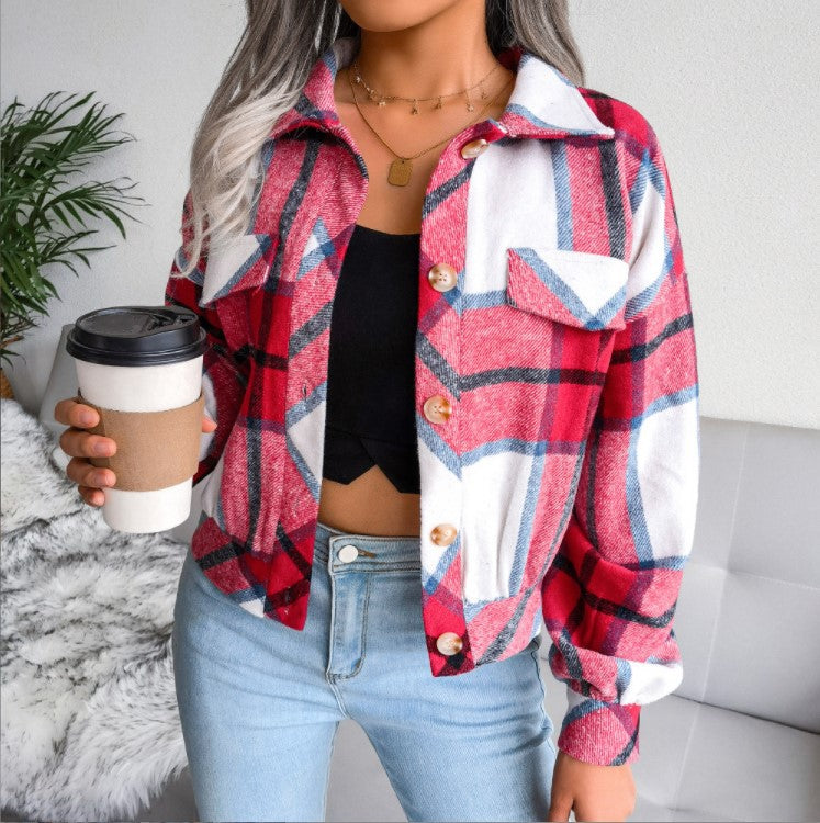 Cylie - Veste à carreaux confortable