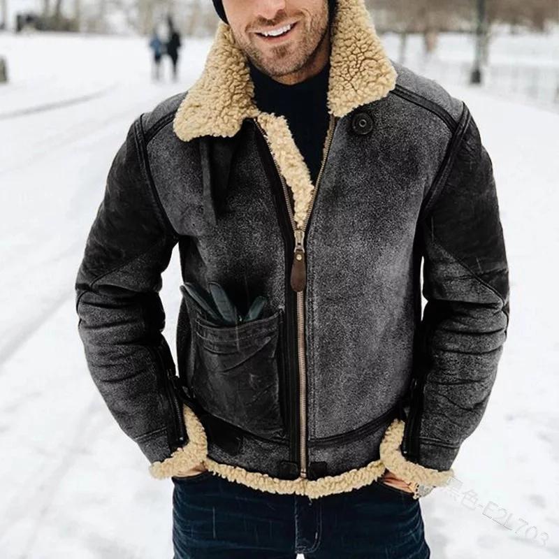 Luke - Veste en fausse fourrure avec zip