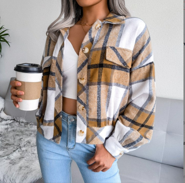 Cylie - Veste à carreaux confortable