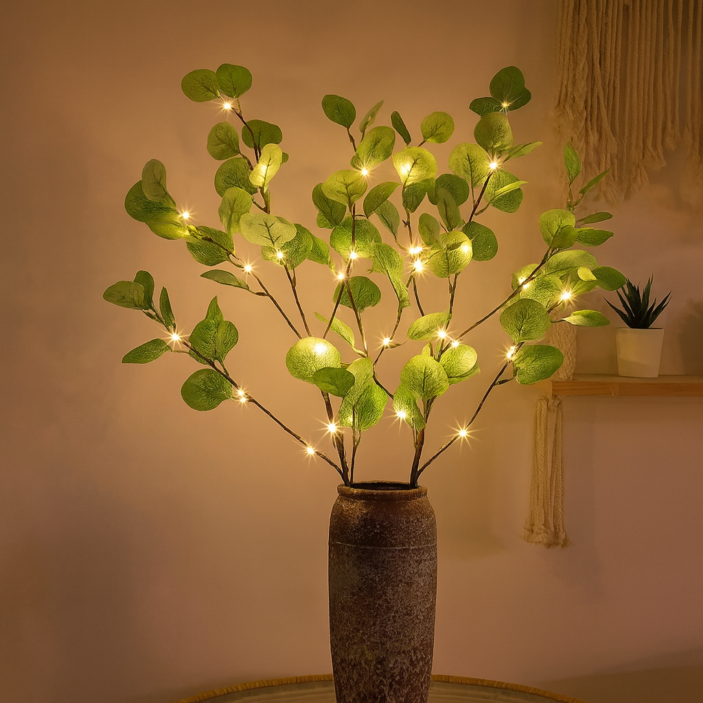 OliveLume - Lampe LED au design naturel en forme de branche d'olivier