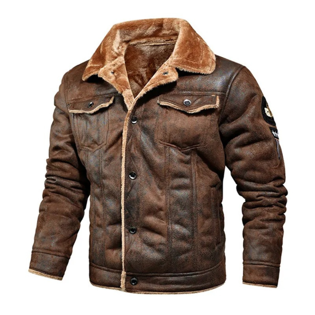 Logan - Veste en cuir végétalien pour une chaleur ultime