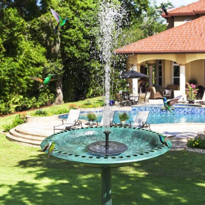 Sophia AquaGlow fontaine solaire – Charmante fonction d'eau pour jardin