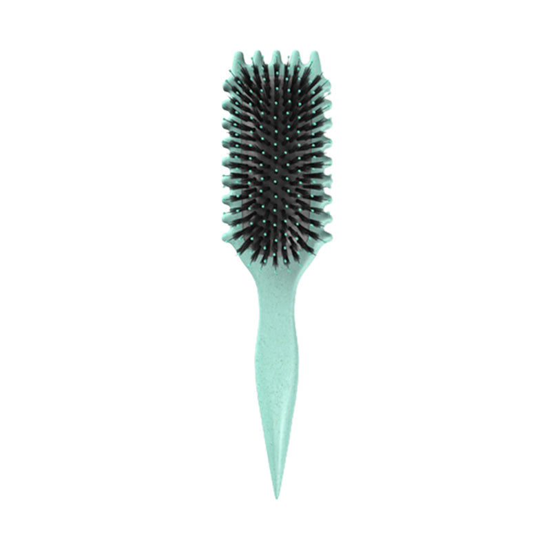 Laura - Brosse plate double fonction avec poils de sanglier pour cheveux secs et mouillés