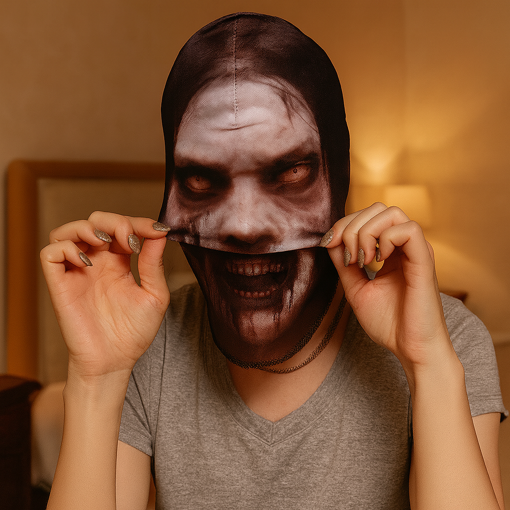 Masque d'Horreur PhantomVeil – Masque en Maille Lavable pour Halloween et Cosplay