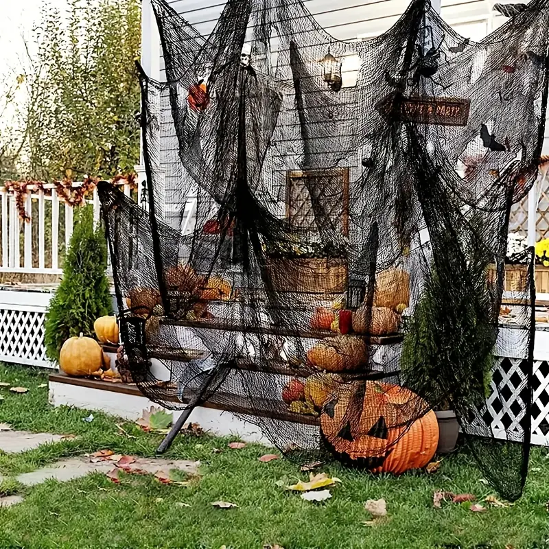 Filet d'Halloween PhantomWeb – Polyester noir pour intérieur & extérieur