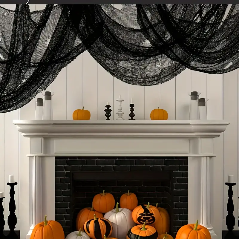 Filet d'Halloween PhantomWeb – Polyester noir pour intérieur & extérieur