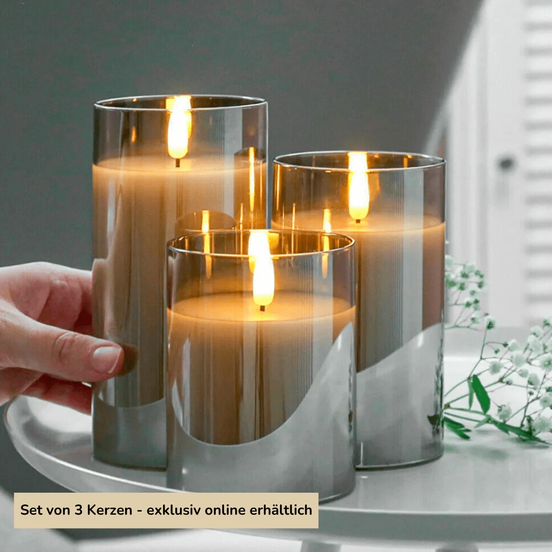 Bougie parfumée AmberLys en verre | 1 + 2 GRATUIT