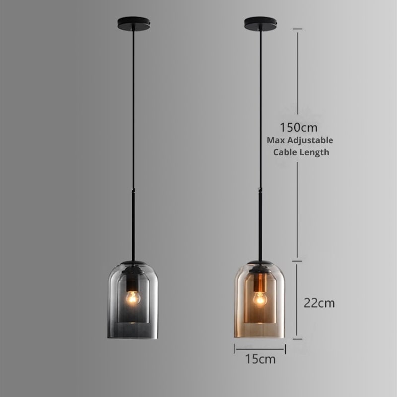 Suspension en verre double