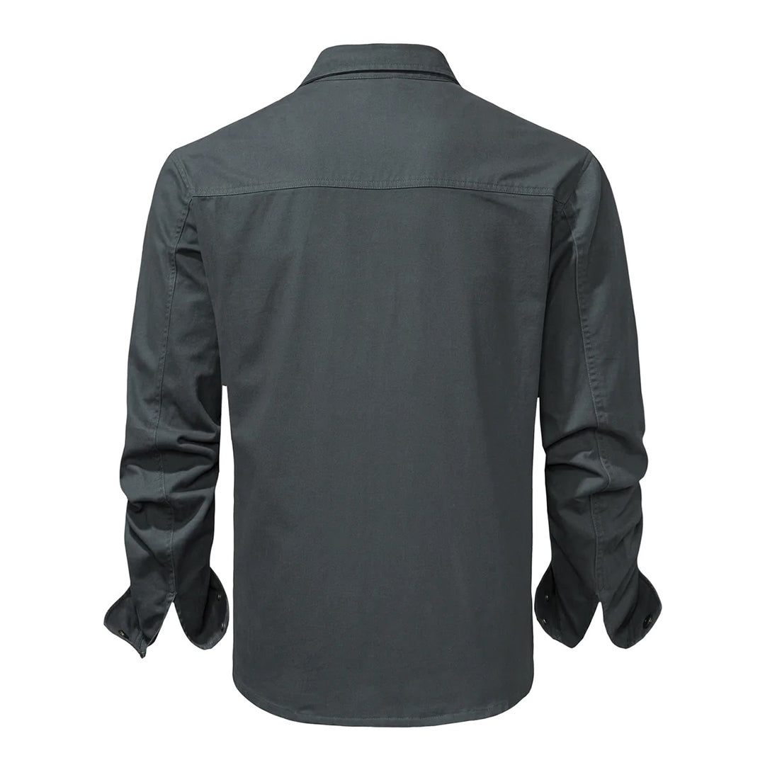 Chemise à manches longues Oliver avec boutons et col structuré